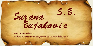 Suzana Bujaković vizit kartica